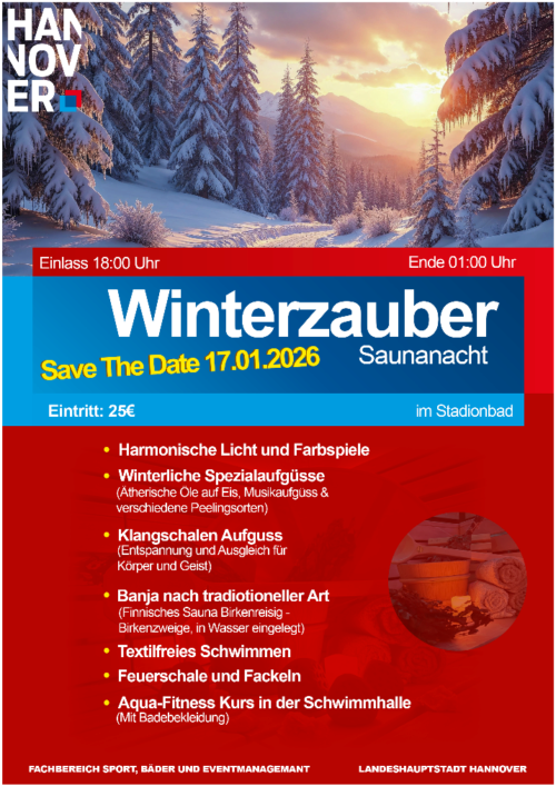 Saunanacht Stadionbad 17.01.2026
